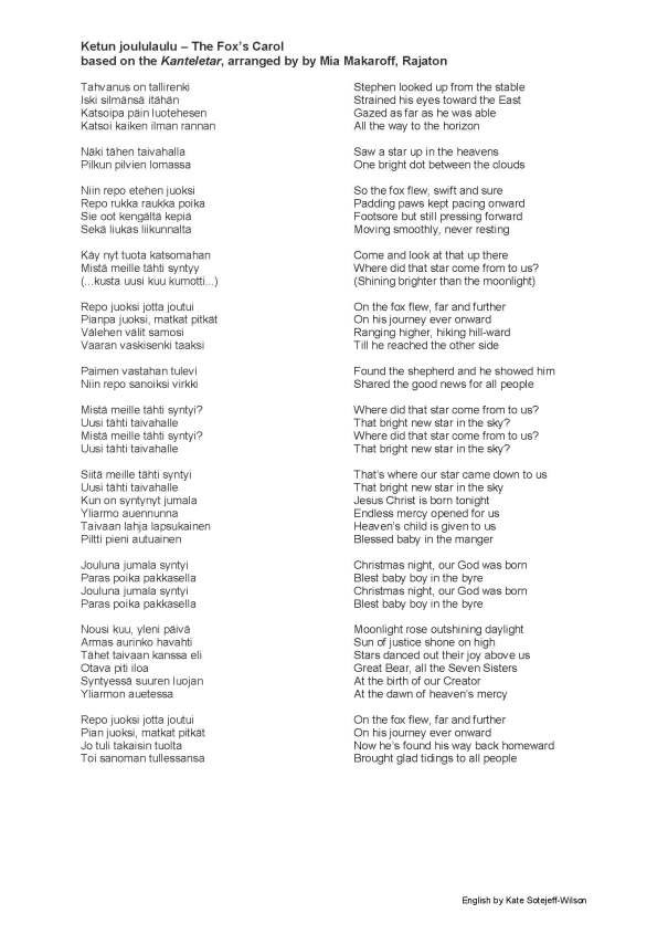 Ketun joululaulu